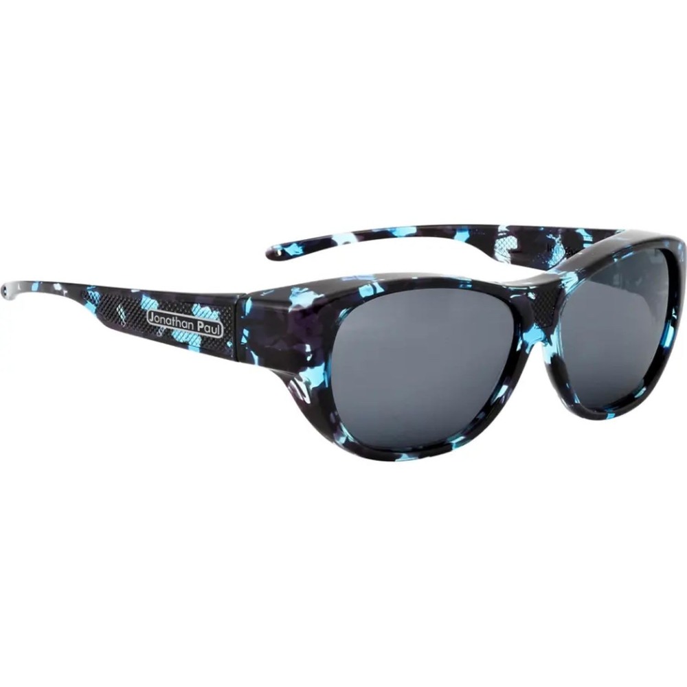 Jonathan Paul Allure Polarized Fitover Sunglasses Blue Demi w/ Grey Lens AU005 - Picture 1 of 4